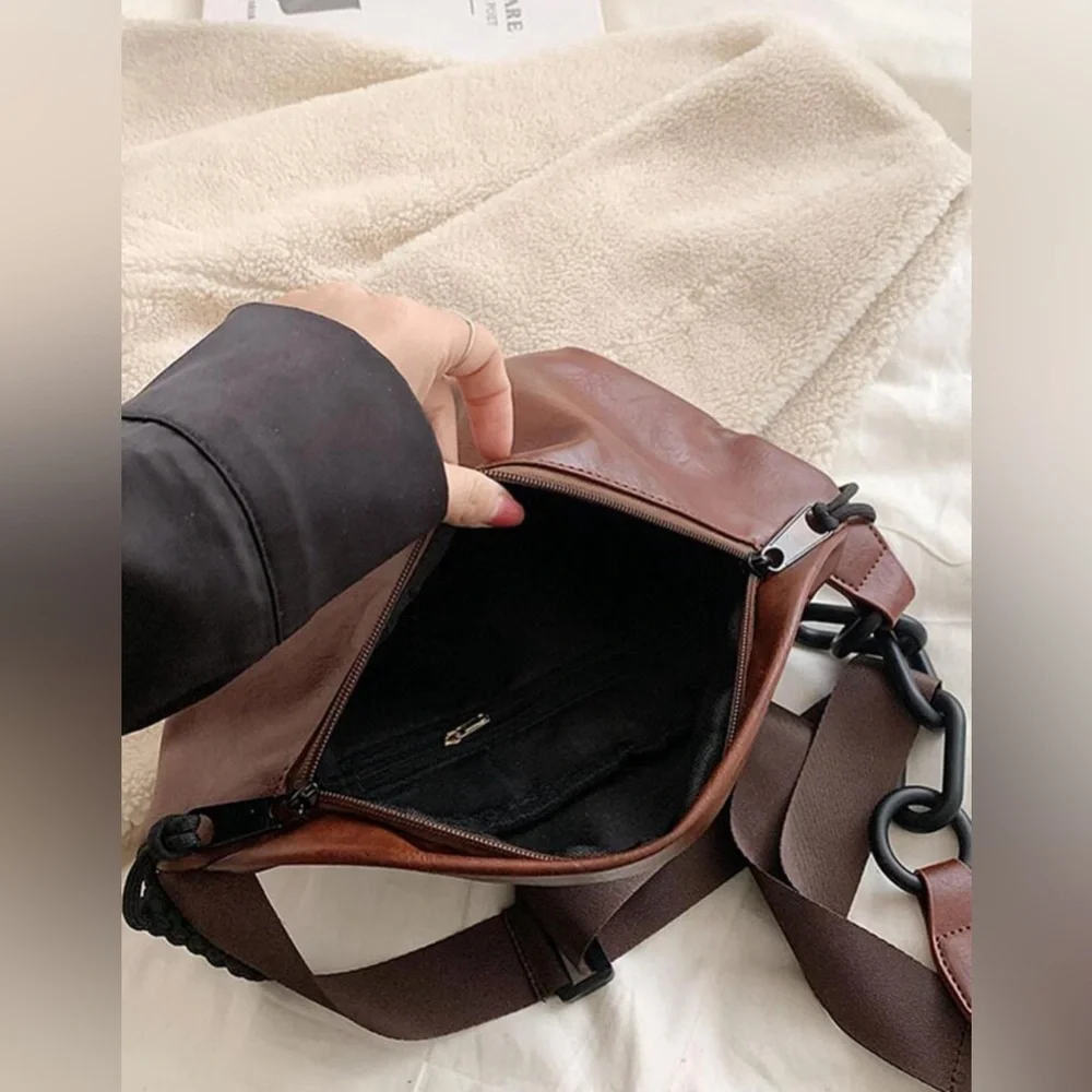 New Brown Crossbody Bag, Fanny Pack, Shoulder Bag - Picture 8 of 10